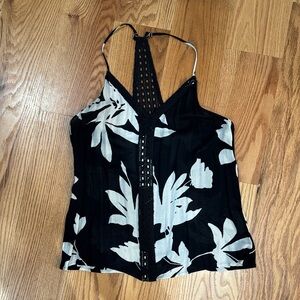 Black and White Halter Tank